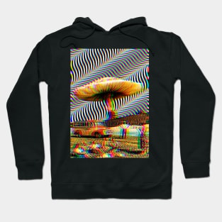 Vintage Psychedelic Mushroom Art Hoodie